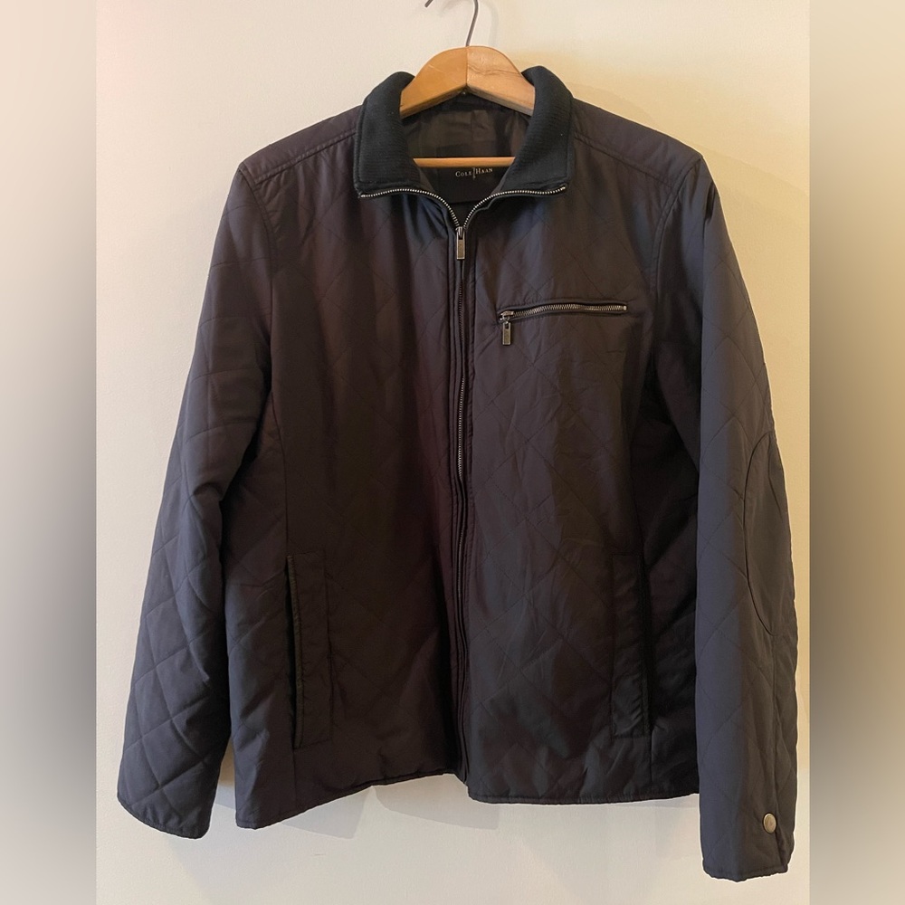 Cole Haan Men's Black Quilted Jacket